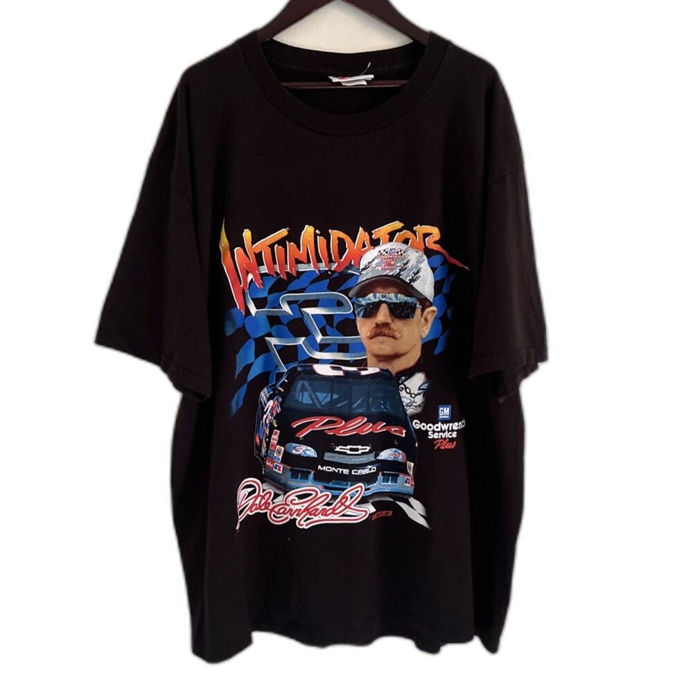 Vintage Chase 1997 Dale Earnhardt NASCAR T-Shirt Intimidator #3 Goodwrench- XL